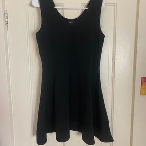 black mini dress